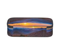 WXWJSHMGC Blue Ridge Parkway Mountains Print Pencil Case - Cute Pencil Case with Zip Closure Large Pencil Box for Student
