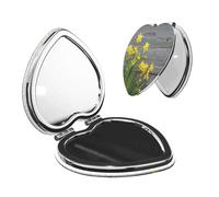 WXWJSHMGC Bouquet Of Daffodils Print Compact Makeup Mirror, Portable Pocket Mirror With 1x/2x Magnification,Travel Folding Vanity Makeup Mirrors For Purse