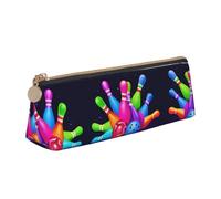 WXWJSHMGC Bowling Balls Print Leather Pencil Case,Fountain Pen Case,Personalised Portable Big Capacity Study Pencil Case for Secondary School Girls Boys
