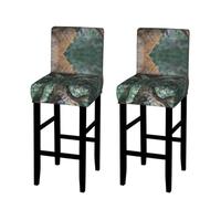 WXWJSHMGC Buck On The Grass Print Bar Stool Covers Stretch Counter Height Chairs Covers Bar Stool Slipcovers Dining Room Chair Covers