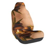 WXWJSHMGC Candles And Stone Print Universal Auto Car Front Seat Covers Bucket Seats Auto Interior Accessories Protector Fit For Most Car(1pcs)
