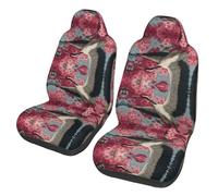 WXWJSHMGC Cherry Blossom Crane Print Car Seat Cover, Auto Seat Protector Front Seat Cover Set, Suv/Truck/Van/Car Universal Seat Covers(2pcs)