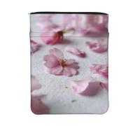 WXWJSHMGC Cherry Blossom Petals Print Book Cover with Zipper,Waterproof Book Sleeve Pouch with Front Pocket, Book Protector for Paperbacks,Multifunctional Storage Bag for Hardcovers