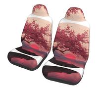 WXWJSHMGC Cherry Blossom Print Car Seat Cover, Auto Seat Protector Front Seat Cover Set, Suv/Truck/Van/Car Universal Seat Covers(2pcs)