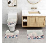 WXWJSHMGC Christmas Day print 3 Piece Super Plush Non-Slip Bath Mat Rug Set Toilet Carpet Rugs
