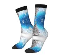 WXWJSHMGC Christmas Trees Print 3d Adult Unisex Socks Tall,Long Socks Ankle Length Socks, Everyday Use Occasions