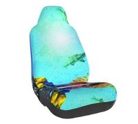 WXWJSHMGC Colorful Fish Groups Print Universal Auto Car Front Seat Covers Bucket Seats Auto Interior Accessories Protector Fit For Most Car(1pcs)