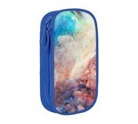 WXWJSHMGC Complex Color Print Large Capacity Double Layer Pencil Case with Zipper - Durable Fabric School Pouch for Pens,- Ideal for Students