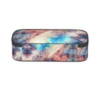 WXWJSHMGC Complex Color Print Pencil Case - Cute Pencil Case with Zip Closure Large Pencil Box for Student