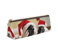 WXWJSHMGC Cute Guinea Pigs Print Leather Pencil Case,Fountain Pen Case,Personalised Portable Big Capacity Study Pencil Case for Secondary School Girls Boys