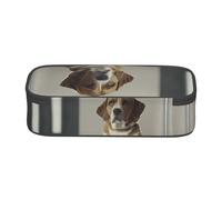 WXWJSHMGC Cute Pug Dog Print Pencil Case - Cute Pencil Case with Zip Closure Large Pencil Box for Student