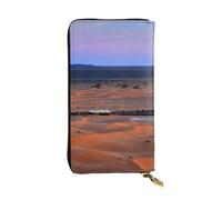 WXWJSHMGC Desert Camping Print Fashion Long Wallet Shopping Clutch Purse Pu Leather Handbags for Ladies,Men's Wallets