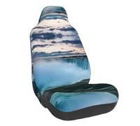 WXWJSHMGC Falls Natural Landscape Print Universal Auto Car Front Seat Covers Bucket Seats Auto Interior Accessories Protector Fit For Most Car(1pcs)