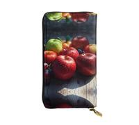 WXWJSHMGC Fruits Pattern Print Fashion Long Wallet Shopping Clutch Purse Pu Leather Handbags for Ladies,Men's Wallets