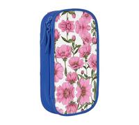 WXWJSHMGC Garden Peony Print Large Capacity Double Layer Pencil Case with Zipper â€“ Durable Fabric School Pouch for Pens,â€“ Ideal for Students