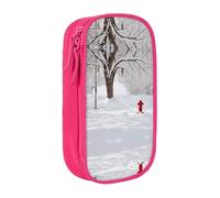 WXWJSHMGC Glitter Abstract Diamond Crystal Pattern Print Large Capacity Double Layer Pencil Case with Zipper - Durable Fabric School Pouch for Pens,- Ideal for Students