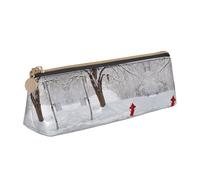 WXWJSHMGC Glitter Abstract Diamond Crystal Pattern Print Leather Pencil Case,Fountain Pen Case,Personalised Portable Big Capacity Study Pencil Case for Secondary School Girls Boys
