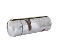 WXWJSHMGC Glitter Abstract Diamond Crystal Pattern Print Leather Pencil Case Zipper Pen Makeup Cosmetic Holder Pouch Stationery Bag for School, Work, Office