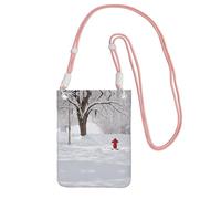 WXWJSHMGC Glitter Abstract Diamond Crystal Pattern Print Mini Crossbody Phone Bag - Ladies Purse for Mobile and Smart Phones