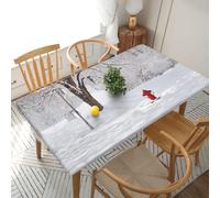 WXWJSHMGC Glitter Abstract Diamond Crystal Pattern Rectangular Tablecloth Table,Fitted Elastic Edged Waterproof Table Cloth For Dinning Room Outdoor Patio Party (5ft 152x76cm)