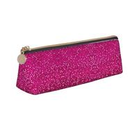 WXWJSHMGC Glitter Pattern Print Leather Pencil Case,Fountain Pen Case,Personalised Portable Big Capacity Study Pencil Case for Secondary School Girls Boys
