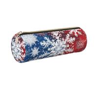 WXWJSHMGC Glitter Sequin Spot Print Leather Pencil Case Zipper Pen Makeup Cosmetic Holder Pouch Stationery Bag for School, Work, Office