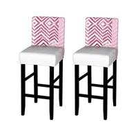 WXWJSHMGC Glittery Pretty Pattern Print Bar Stool Covers Stretch Counter Height Chairs Covers Bar Stool Slipcovers Dining Room Chair Covers