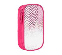 WXWJSHMGC Glittery Pretty Pattern Print Large Capacity Double Layer Pencil Case with Zipper - Durable Fabric School Pouch for Pens,- Ideal for Students