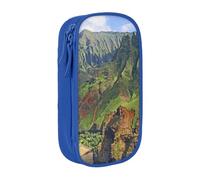 WXWJSHMGC Hawaii Seashore Print Large Capacity Double Layer Pencil Case with Zipper â€“ Durable Fabric School Pouch for Pens,â€“ Ideal for Students