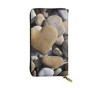 WXWJSHMGC Heart Stone Print Fashion Long Wallet Shopping Clutch Purse Pu Leather Handbags for Ladies,Men's Wallets