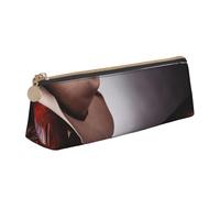 WXWJSHMGC Horse Saddle with A Cowboy Hat Wild Print Leather Pencil Case,Fountain Pen Case,Personalised Portable Big Capacity Study Pencil Case for Secondary School Girls Boys