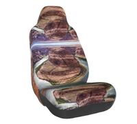 WXWJSHMGC Horseshoe Bend Print Universal Auto Car Front Seat Covers Bucket Seats Auto Interior Accessories Protector Fit For Most Car(1pcs)