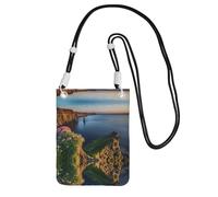 WXWJSHMGC Ireland Outdoors County Clare The Cliffs Print Mini Crossbody Phone Bag - Ladies Purse for Mobile and Smart Phones