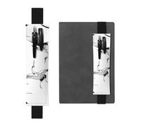 WXWJSHMGC Japanese Crane Print 2pcs Adjustable Elastic Band Pen Holder Pu Leather Pen Sleeve Pouch for Hardcover Journals, Notebooks for Back to School Gift
