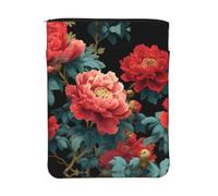 WXWJSHMGC Japanese Flowers Print Book Cover with Zipper,Waterproof Book Sleeve Pouch with Front Pocket, Book Protector for Paperbacks,Multifunctional Storage Bag for Hardcovers