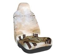 WXWJSHMGC Lake House Print Universal Auto Car Front Seat Covers Bucket Seats Auto Interior Accessories Protector Fit For Most Car(1pcs)