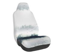 WXWJSHMGC Landscape Mountain Print Universal Auto Car Front Seat Covers Bucket Seats Auto Interior Accessories Protector Fit For Most Car(1pcs)