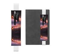 WXWJSHMGC Las Vegas Sunset Print 2pcs Adjustable Elastic Band Pen Holder Pu Leather Pen Sleeve Pouch for Hardcover Journals, Notebooks for Back to School Gift