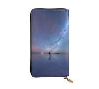 WXWJSHMGC Looking Up Alone Print Fashion Long Wallet Shopping Clutch Purse Pu Leather Handbags for Ladies,Men's Wallets