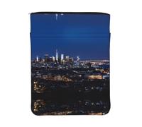 WXWJSHMGC Los Angeles Skyline Print Book Cover with Zipper,Waterproof Book Sleeve Pouch with Front Pocket, Book Protector for Paperbacks,Multifunctional Storage Bag for Hardcovers