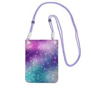 WXWJSHMGC Magic Space Print Mini Crossbody Phone Bag - Ladies Purse for Mobile and Smart Phones