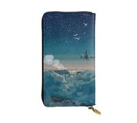 WXWJSHMGC Magical Nights Print Fashion Long Wallet Shopping Clutch Purse Pu Leather Handbags for Ladies,Men's Wallets