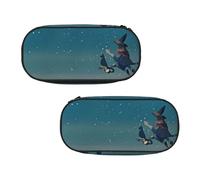 WXWJSHMGC Magical Nights Print Pencil Bag Large Pouch Bag with 3 Compartments Pen Case Card Coin Holder for Boys Girls School Stationery