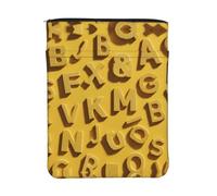 WXWJSHMGC Many Letters Print Book Cover with Zipper,Waterproof Book Sleeve Pouch with Front Pocket, Book Protector for Paperbacks,Multifunctional Storage Bag for Hardcovers