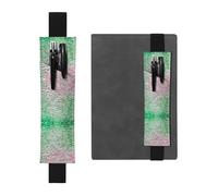 WXWJSHMGC Mermaid Scale Print 2pcs Adjustable Elastic Band Pen Holder Pu Leather Pen Sleeve Pouch for Hardcover Journals, Notebooks for Back to School Gift
