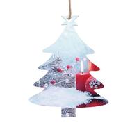 WXWJSHMGC Merry Christmas Print Christmas Bauble Christmas Tree Decorations Wooden Hanging Xmas Gifts Pendant(2pcs)