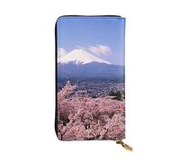 WXWJSHMGC Mount Fuji Japan Print Fashion Long Wallet Shopping Clutch Purse Pu Leather Handbags for Ladies,Men's Wallets