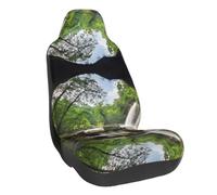 WXWJSHMGC Mountain Waterfall Print Universal Auto Car Front Seat Covers Bucket Seats Auto Interior Accessories Protector Fit For Most Car(1pcs)
