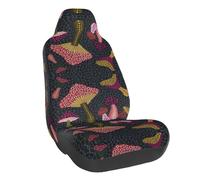 WXWJSHMGC Mushroom Print Universal Auto Car Front Seat Covers Bucket Seats Auto Interior Accessories Protector Fit For Most Car(1pcs)