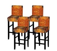 WXWJSHMGC Pathway In The Woods Covered Print Bar Stool Covers Stretch Counter Height Chairs Covers Bar Stool Slipcovers Dining Room Chair Covers
